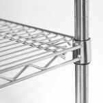 Regał magazynowy chromowany 4 półki 910x455x1800mm 680092 - 2