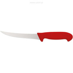 Nóż do oddzielania kości, zagięty, HACCP, czerwony, L 150 mm 283157