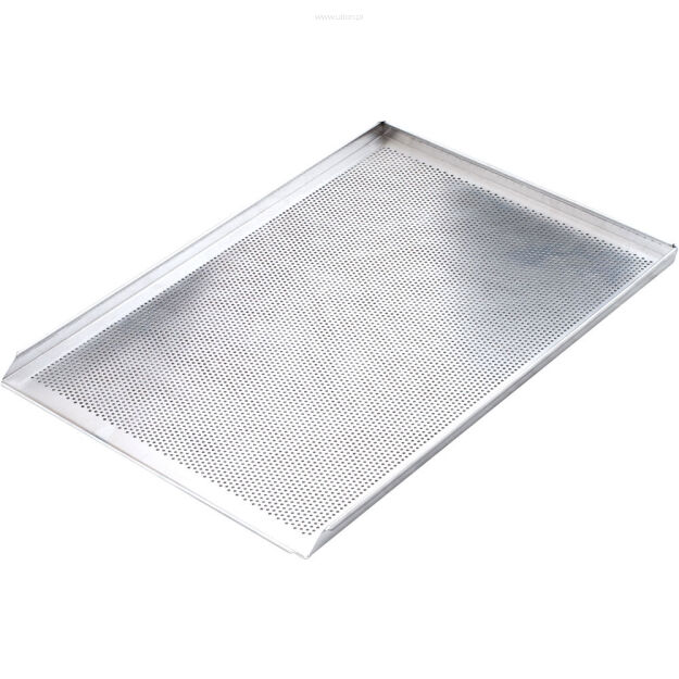 Blacha wypiekowa aluminiowa perforowana 3 ranty, (600x400x20) mm 911201