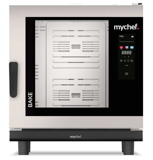 Piec konwekcyjno-parowy elektryczny | piekarniczo-cukierniczy | automatyczny system myjący | 6x600x400 |  12,6 kW | 400 V | Mychef BAKE PRO 6E BAKE PRO 6E