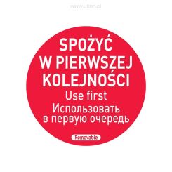 Etykiety Food Safety - "Spożyć w pierwszej kolejności"