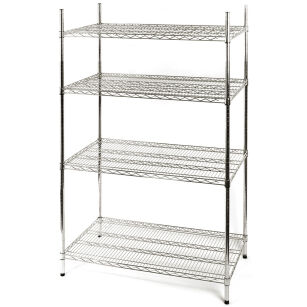 Regał magazynowy chromowany 4 półki 1060x610x1800mm 681102