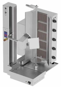 Kebab automatyczny gazowy | gyros automatyczny | wsad 80 kg | 4 palniki | RODO4G RODO4G