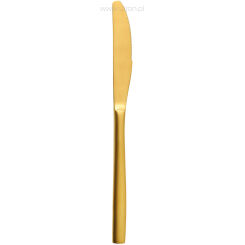 Nóż stołowy, złoty, BCN, L 221 mm 353180